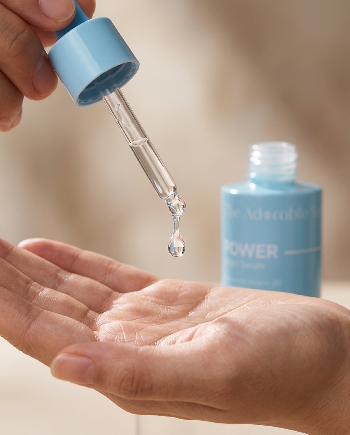 POWER serum texture on skin